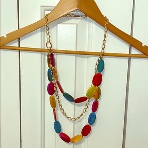 Colorful boutique statement necklace